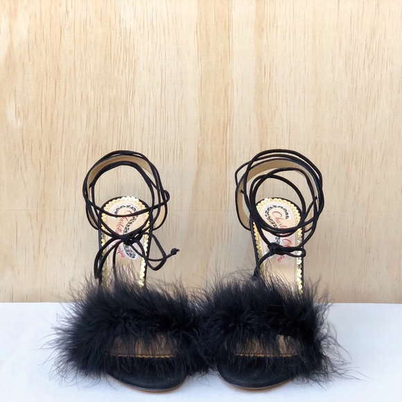 Charlotte Olympia Salsa 110mm Feather Suede sandal - Picture 3 of 12